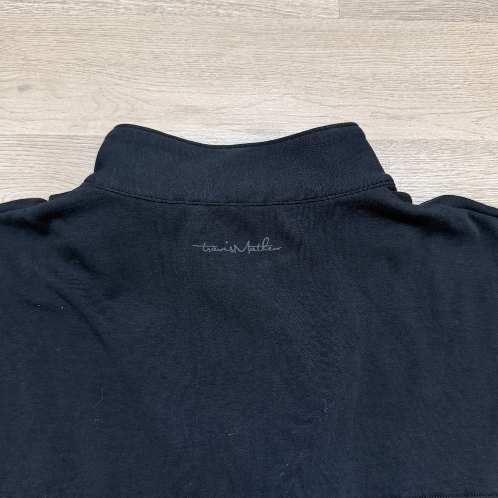 TravisMathew 1/4 Zip Pullover Mens Large Golf Fleece Lightweight Sweater - Picture 6 of 10